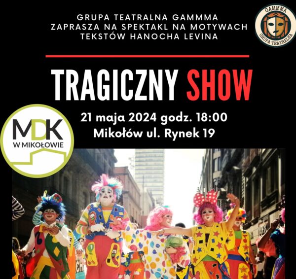 Plakat Tragiczny Show +autografy